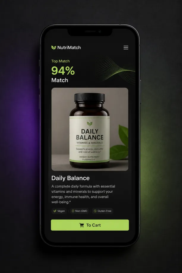 Карточка рекомендованного продукта Daily Balance